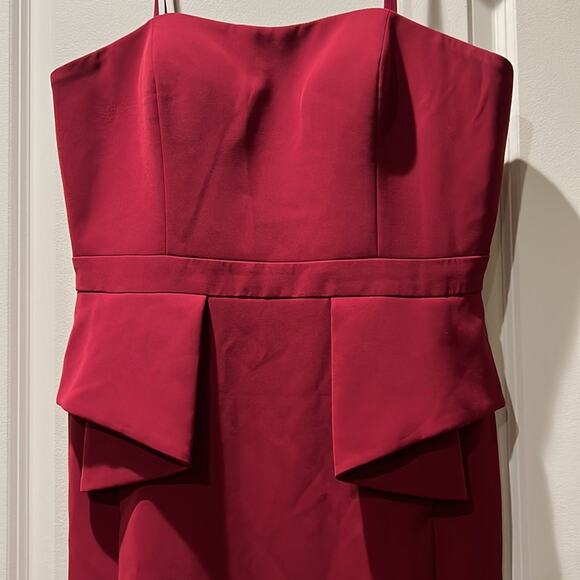 Aidan By Aidan Mattox Strapless Cocktail Mini Dress Size 12 - Picture 3 of 7